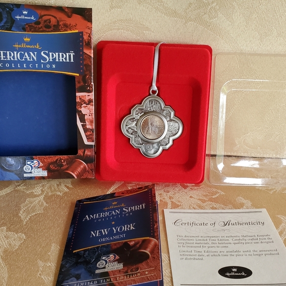 American Spirit Collection,  50 State Quarter Ornament - New York 2001 - Picture 5 of 8
